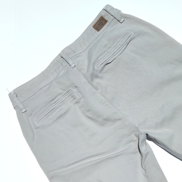 Paige Elson Mid Rise Slim Fit Soft Twill Trouser Jogger Pants Light Gray 27 - Picture 12 of 14
